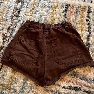 High waisted jeans shorts